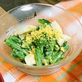 piro0204's cooksnap of when they made ❀菜の花と卵のめんつゆマヨサラダ❀.
