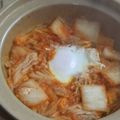 きらり流れ星's cooksnap of when they made 落とし卵のキムチスープ.