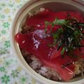 airkiss's cooksnap of when they made 刺身マグロ丼シソのせ.
