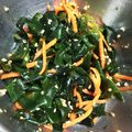 haruone's cooksnap of when they made ✿わかめとニンジンの胡麻和え✿.