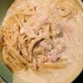 ポポポポポフィ〜♡'s cooksnap of when they made 超簡単！あっさりツナの豆乳スープパスタ.