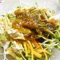 maruru-nn's cooksnap of when they made 梅ドレで食べるササミと野菜のサラダ.
