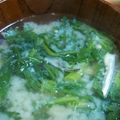 もんちもんち's cooksnap of when they made 春菊のゴマ風味味噌汁.