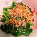 ゆいまま0326's cooksnap of when they made 青梗菜のお浸し♪.