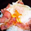 nemocook's cooksnap of when they made こだわりの♪ベーコンエッグ丼.