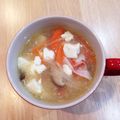 ちはるき27's cooksnap of when they made 具沢山♪冬のぽかぽかスープ☆.