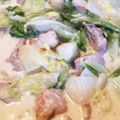 rukoyon's cooksnap of when they made 白菜とチキンの簡単クリ～ム煮.