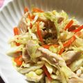 さぃたん's cooksnap of when they made 鶏胸とキャベツの胡麻ダレ棒々鶏風.