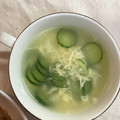 わ五助's cooksnap of when they made きゅうりと卵のスープ.