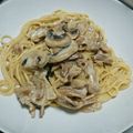 ちさとろさく's cooksnap of when they made 豚肉ときのこのクリームパスタ。.