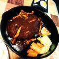 chikayy's cooksnap of when they made スキレットでハンバーグ！.