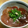 chou*'s cooksnap of when they made うちのまぐろのづけ丼♪.