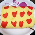 じゅんじゅまま's cooksnap of when they made ハート柄ロールケーキ.