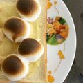 Tomotabi's cooksnap of when they made マシュマロカスタードトースト.