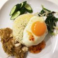 chibijuju's cooksnap of when they made 香味鶏飯　ピノチオ風シンガポールライス.