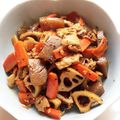 ぼっちゅん's cooksnap of when they made 蓮根と豚肉◇ピリ辛炒め.