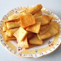 Blue＊＊'s cooksnap of when they made パンの耳 プディングラスク.