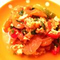 さかなす's cooksnap of when they made トマトと玉子のカラフル炒め♪.