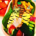 チョモっち's cooksnap of when they made 簡単♡節分に♡スティック鬼ぎり♪キャラ弁.