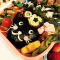 チョモっち's cooksnap of when they made ハートの型抜きで☆くろねこ☆キャラ弁.