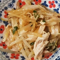 uzurin's cooksnap of when they made ささ身ともやしの中華あえ.