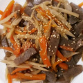 そらゆいのママ's cooksnap of when they made 簡単！ごぼうと人参 蒟蒻のきんぴら！.