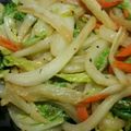 一期一代's cooksnap of when they made 白菜とニンジンのアンチョビ炒め.