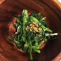 たま未子's cooksnap of when they made 簡単♪春菊のゴマ味噌マヨ和え.