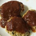 ささんぼ's cooksnap of when they made ソースが美味かさ増しチーズinハンバーグ.