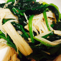 まきろんカフェ's cooksnap of when they made 簡単☆ほうれん草とえのき茸のおひたし.