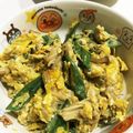 まなみ518's cooksnap of when they made ■オクラとえのきの卵とじ■.