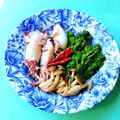 カルン's cooksnap of when they made 菜の花とやりいかのガーリック炒め.