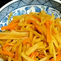 mmiom's cooksnap of when they made 大根と人参の皮でキンピラ.