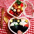 miiiko♡'s cooksnap of when they made ＊キャラ弁＊　ひな祭りのお弁当✿.