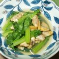 海 砂's cooksnap of when they made 楽チン＆グルグル♪青菜とあさりの煮浸し.