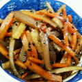 ぐるパパ's cooksnap of when they made 黒×黒のきんぴらごぼう.