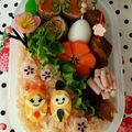 YUN♡TEN's cooksnap of when they made キャラ弁✳︎お内裏様とお雛様♡.