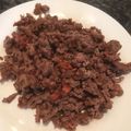 トミーさとし's cooksnap of when they made 梅そぼろ。コストコの豚ミンチ.
