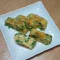 めけめけあろは's cooksnap of when they made スナップエンドウの青卵やき.