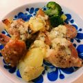 ヤマネコロリ's cooksnap of when they made 鶏もも肉とじゃがいものグリル.