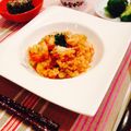 海の星プリン's cooksnap of when they made 本格*海老のトマトクリームリゾット.