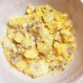 ジジ☆ＴiＴi's cooksnap of when they made レンチン♥️スクランブル.