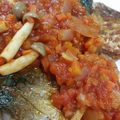春＊うらら's cooksnap of when they made ＊ごまさばのパン粉焼き＊トマトソース添え.