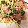しんまいゆっけ's cooksnap of when they made 玉子とハムの和風水菜サラダ.