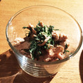 まめちゃん710's cooksnap of when they made ♥ニンジンの葉と鶏ささみのごま和え♥.