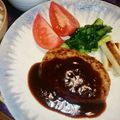 junpoko's cooksnap of when they made 綾ぶどう豚ハンバーグ.
