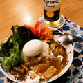 ♡なーつ♪'s cooksnap of when they made 鶏肉ときのこの和風カレー.