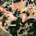 ♡ひな祭り♡'s cooksnap of when they made ワカメと中華クラゲの和え物.