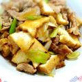 賢くんママ's cooksnap of when they made 忙しい時の一品★豚肉＆白葱＆厚揚げ.