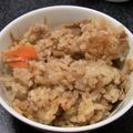 ひなたまま♪♪'s cooksnap of when they made ツナとにんじんとなめたけの炊き込みご飯.